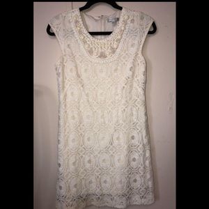 Cream Lace Dress